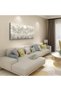 لوحة فنية رقمية فاخرة من سينجتاتش مقاس 60×120 سم، طباعة على قماش مع إطار، تصميم تجريدي لشجرة زرقاء بانورامية - 3