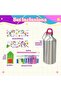 Dinosaur water Bottle for Boys Design your on Water bottle 20Pcs set have Water bottle, Stickers, Wax, Gems, Tray, and Diamond drill pen Perfect for Gift (Green) - 2