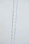 Sparkling Sequin Thin Chain Necklace 55 cm + 5 cm Extension Silver Color - 6