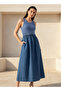 A LINE KNIT WOVEN DRESS