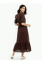 PUFF SLEEVES LACE DRESS - 4