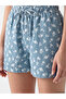 Two Mt Shop Quality Elastic Waist Floral Women's Jean Shorts - 3