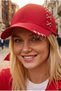 Women's Piercing Ring Cross Metal Detailed Special Design Baseball Cap Streetwear Hat - 6