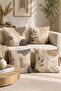 Cream Bohemian Patterned 4-Piece Throw Pillow Cover Set - 2