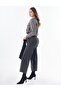 Elastic Waist Pocket Denim Trousers Black - 2
