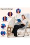 Folding Saucer Chair - Faux Fur Soft and Comfortable - Ideal for Bedroom, Living Room, Dormitory - Sturdy Frame - Suitable for Adults, Teens and Children - 3