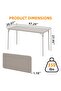 Folding Table(no chair), Protable Foldable Card Table, Metal Legs Support, Upholstered PU Leather Tabletop, Heavy Duty, No Assembly Required, Perfet for Indoor and Outdoor - 8