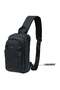 Sling Crossbody Bag Small Shoulder Backpack for Men Waterproof Slim Chest Bags Casual Daypack for Travel and Daily use 13" ( BLACK ) - 8