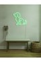 Köpek Figürlü LED Neon Duvar Tablosu | Yeşil Aydınlatmalı Modern Dekor | Çocuk Odası - 3