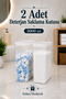 2-Pack 3 Lt Tablet Detergent Storage Container – Bathroom Kitchen Organizer Box Organizer Transparent