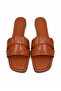 Women's Tan Flat Sole Daily Slippers Panita