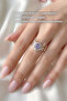 Astrological Taurus Symbol Design Ring with Chalcedony Natural Stone - 3