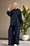 6142 - Stylish Comfortable Thin Soft Denim Fabric Women's Trousers Tunic Set - 2