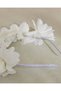Girls White Floral Headband - 4
