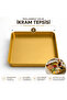 Gold Stainless Steel Multi-Purpose Catering and Presentation Tray Coffee Tea Breakfast Serving Tray