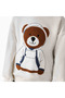 Bear Applique Hooded Sweatshirt with Long Sleeves - 4