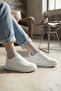 Stylish and Comfortable White Casual Women's Sneaker Model - 6