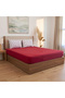 Double Red Heart Patterned Multi-Purpose Bedspread Set (Pique Set) with 4 Pillowcases & Fitted Sheets - 5