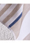 Alix 100% Cotton Beach Towel - Beige/Navy Blue - 70X150 cm - 6