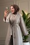 6344 - Stylish and Comfortable Viva Casual Women's Cap Tunic Trousers 3-Piece Set with Waist Tie Detail - 5