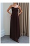 Long Dress with Gathered Detail Straps - 3