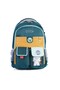 Set of 3 Primary School School Bag Backpack Set with Nutrition Pencil Holder Khaki 1811 - 2
