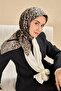 وشاح حرير تويلي بنقشة الفهد إكرو 90x90 - 5