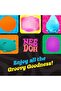 NeeDoh Fuzz Ball - Sensory Toy with a Velvet Texture and Soft Cloud Squish - Wavy Pattern You Can See and Feel - Ages 3 and Up - Color May Vary; One Per Pack (Flower Power) Any colour - 7