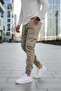 Men's Cargo Pocket Pants Cotton Lycra Side Pocket Trousers - 2