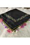 Handmade Needlework Writing, Scarf, Yemeni, Mevlit Cover, Head Cover, 4 Sides Embroidered, 100% Cotton, 100*100cm - 6