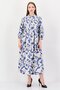 Women Floral Print Shirt Dress, Multicolor