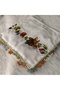 Handmade Needlework Writing, Scarf, Yemeni, Mevlit Cover, Head Cover, 4 Sides Embroidered, 100% Cotton, 100*100cm - 6
