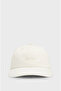 Men's Embroidered Logo Patterned Adjustable Buckle Cotton Cream Hat - 3