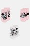 Toddlers Girl 3 Pairs Mickey And Friends Graphic Print Ankle Socks, Multicolor - 4