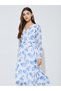 Floral Wrap Midi Dress With Tie-Belt - 2
