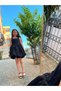 Girl's Black Balloon Skirt Birthday Evening Dress - 7