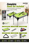 INNOV8 Whiz Games 32-Inch Kids Pool Game Table with 4 Metal Long Legs, Easy Ball Return, Smooth Green Felt Surface, 2 Cue Sticks, 16 Pool Balls, Triangle Rack, Indoor Family Game, Ages 5+ - 5