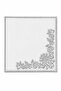 Silver Embroidered Set of 6 Coffee Side Presentation Napkins Dowry Coffee Napkins Spitze - 3