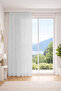 Eliza White Custom Size Tulle Curtain 300X270 Without Pleats