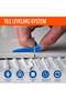 Tile Leveling System Clips 100 Pack-Reusable Tile Leveler Tools for Professional Installation (1.5MM) - 6