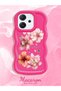 Oppo Reno 14F Compatible Case Camera Protector Red Silicone Couple Phone Case Floral Pattern - 2