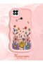 Poco C31 Compatible Case Camera Protector Pink Silicone Couple Phone Case Floral Pattern - 2