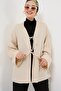 Bdart Linen Blend Long Sleeve Front Lace-Up Kimono - 4