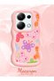 Redmi Note 13 Pro 4g Compatible Case with Camera Protector Pink Silicone Couple Phone Case Butterfly Pattern - 2