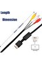 10 قطع كابل AV لـ PS2 و PS3، كابل AV إلى RCA مركب لجهاز بلايستيشن 2 و PS3 (6 أقدام) - 3