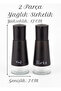 13-Piece Black Spice Rack Set, 6-Piece Spice Set with Stands, 3 Large Jars, Oil Container, Vinegar Container, Salt Shaker, Pepper Shaker - 4