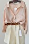 Yavru Ağzı Oversize Loose Cut Cinnamon Shirt 4612 - 2