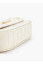 Textured Crossbody Bag with Magnetic Flap Closure - 6