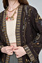 Women's Embroidered and Sequin Detailed Kimono - 2