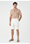 Apaş collar linen blend men's shirt - 3